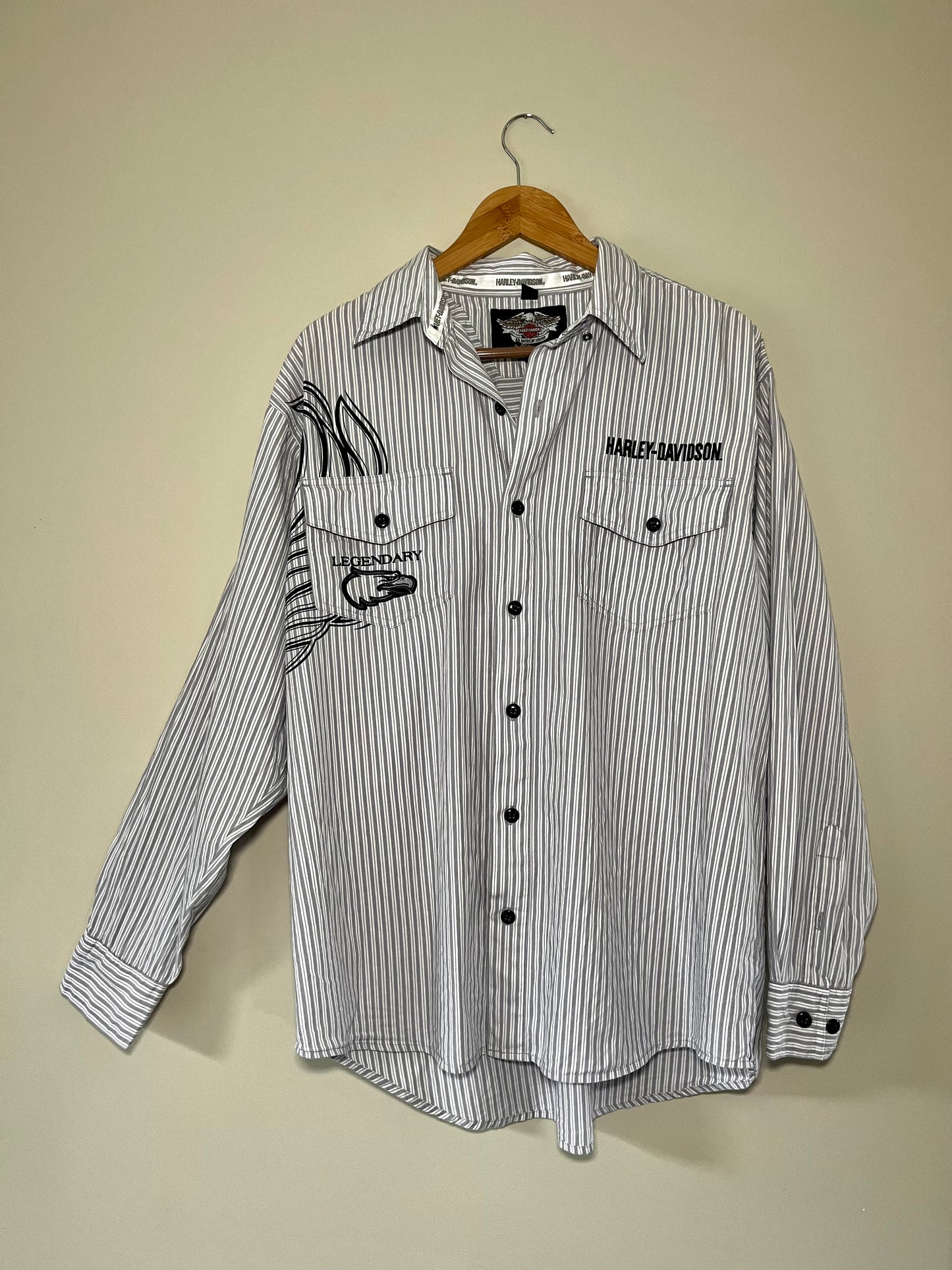 Harley Davidson Button Up Longie | L