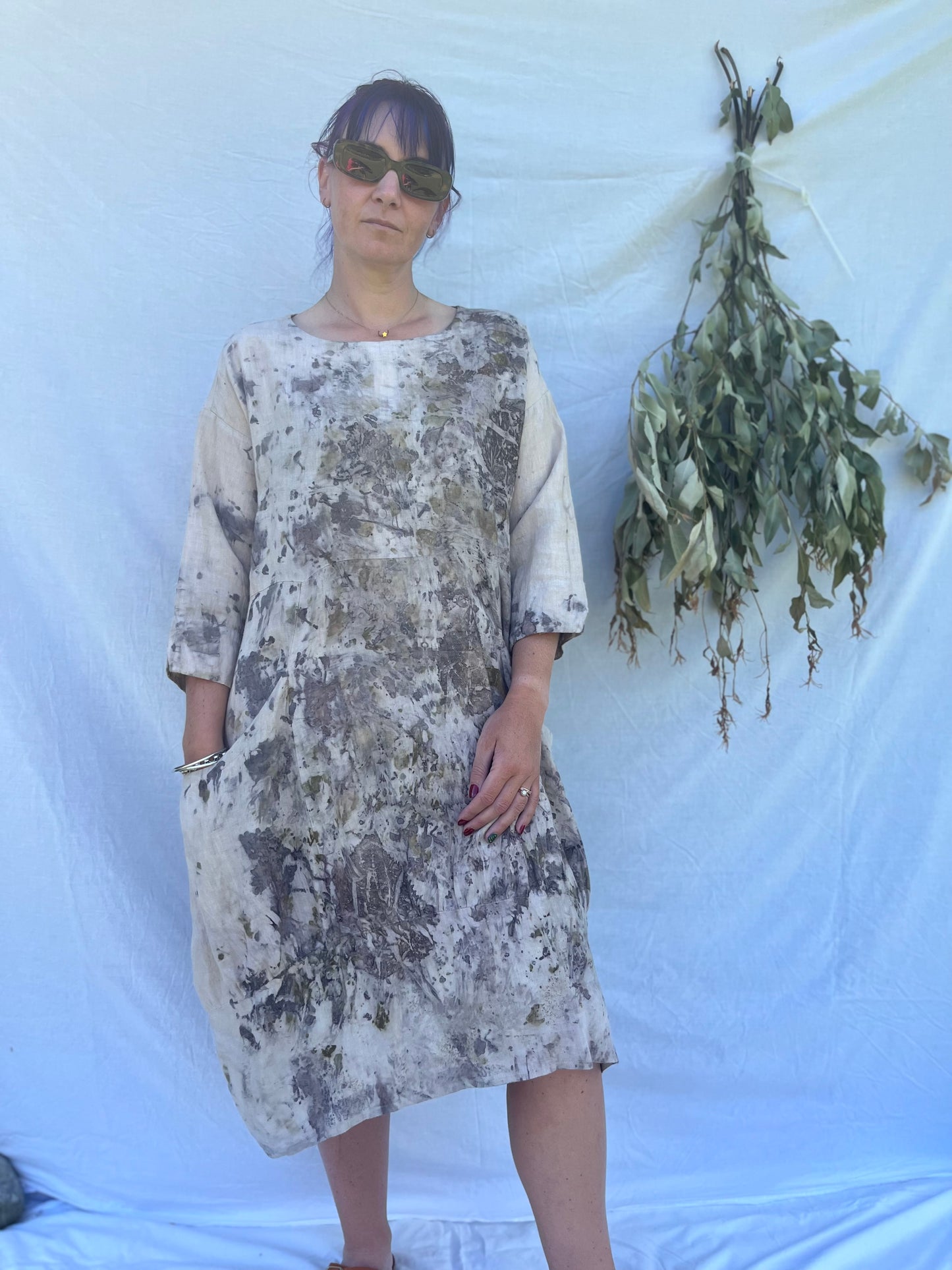 Upcycled Linen Dress | 14