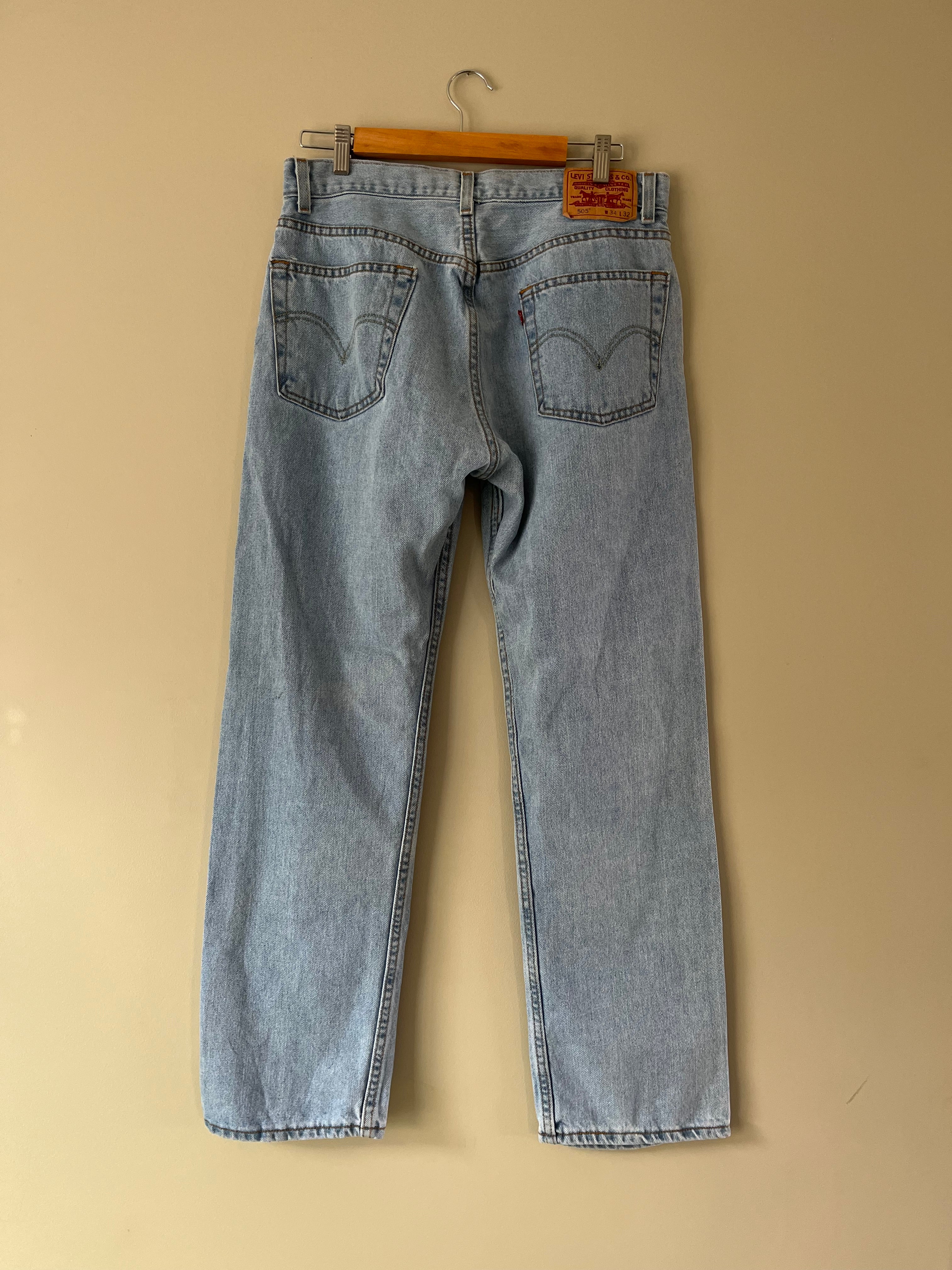 Levi's Regular Fit 505 Pants | 34 | Vintage Clothing | Something