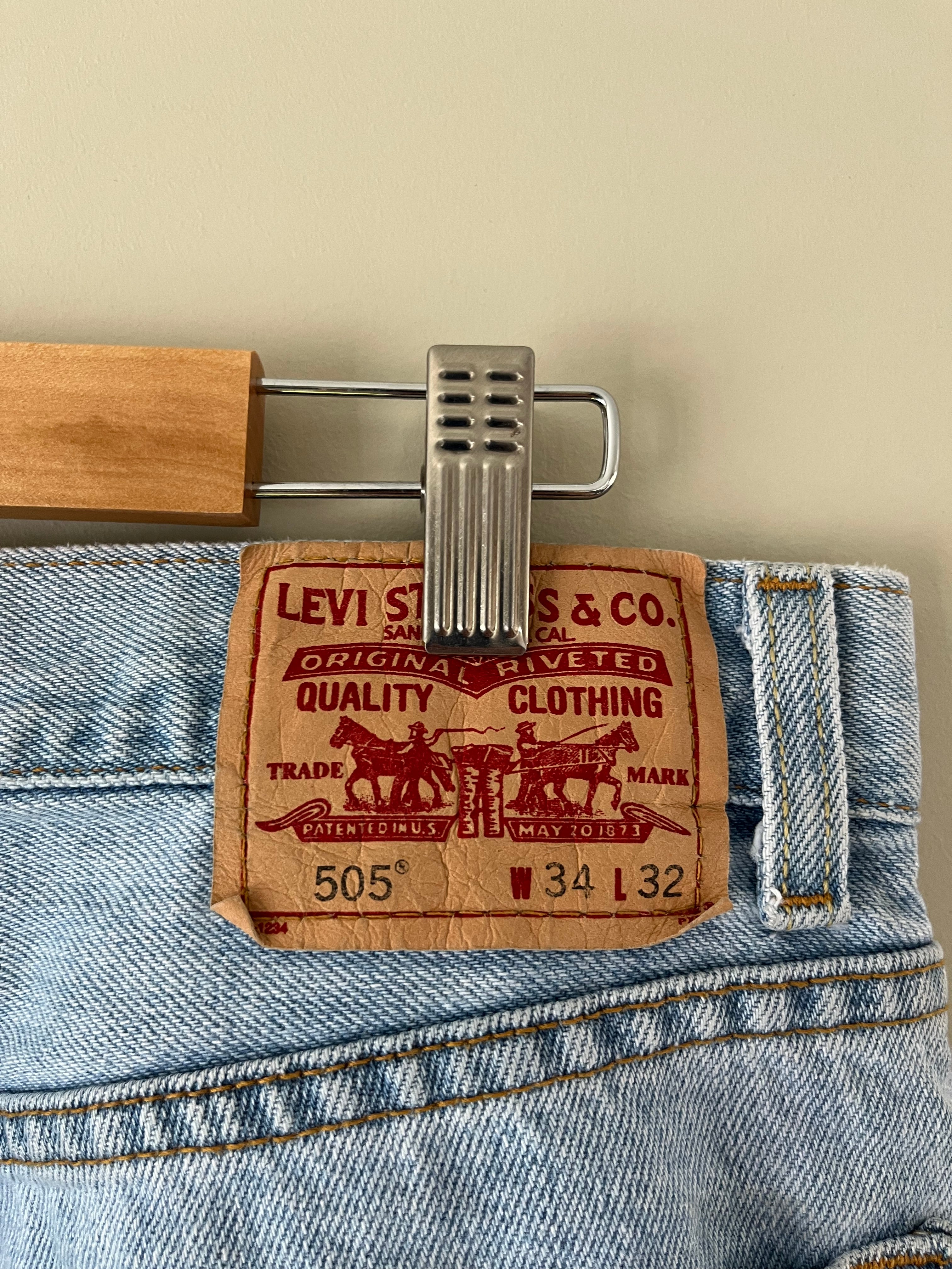 Levi's Regular Fit 505 Pants | 34 | Vintage Clothing | Something